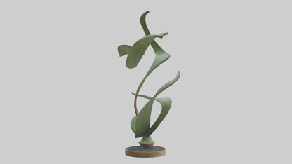 3D model Plant and Stem Movement Sculpture model VR / AR / low-poly