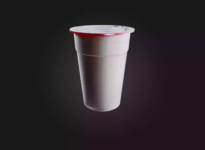 3D model plastic cup VR / AR / low-poly
