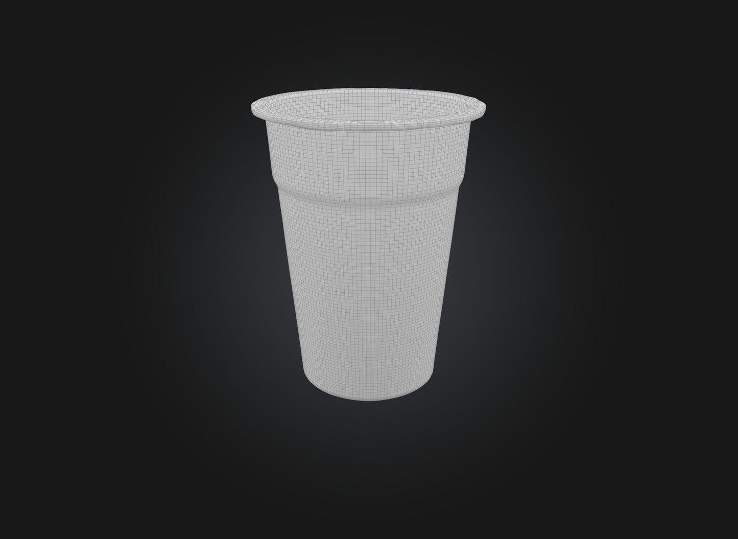 3D model plastic cup VR / AR / low-poly