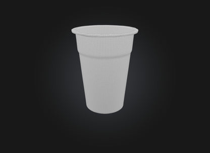 3D model plastic cup VR / AR / low-poly