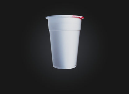 3D model plastic cup VR / AR / low-poly