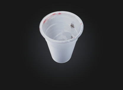 3D model plastic cup VR / AR / low-poly