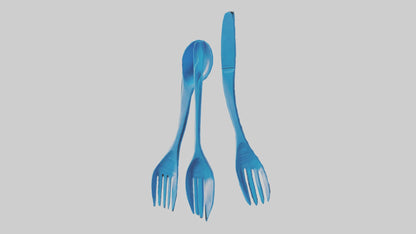 3D model Plastic utensils VR / AR / low-poly