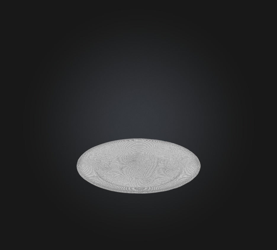 3D model Plate VR / AR / low-poly