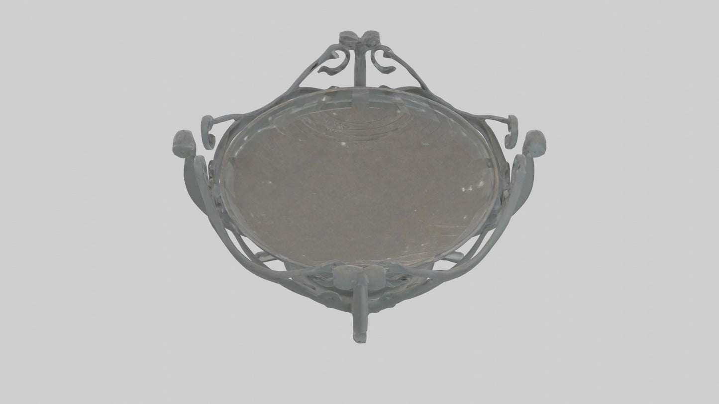 3D model Plate Stand model VR / AR / low-poly