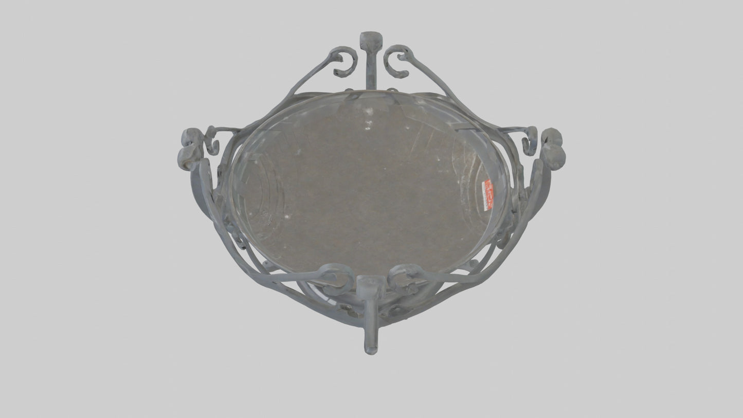 3D model Plate Stand model VR / AR / low-poly