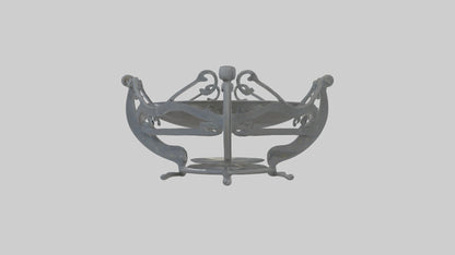 3D model Plate Stand model VR / AR / low-poly