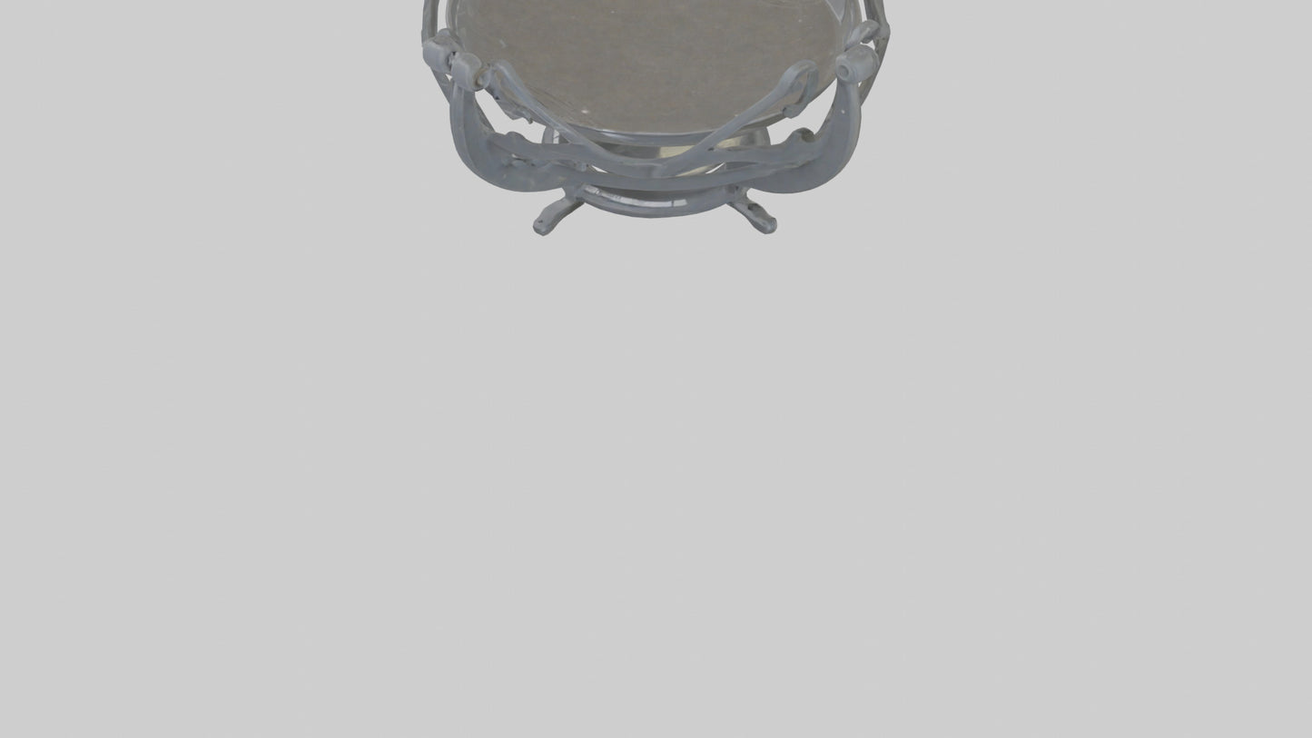 3D model Plate Stand model VR / AR / low-poly