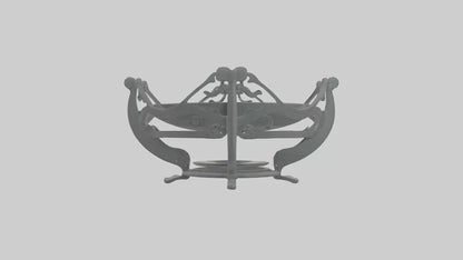 3D model Plate Stand model VR / AR / low-poly