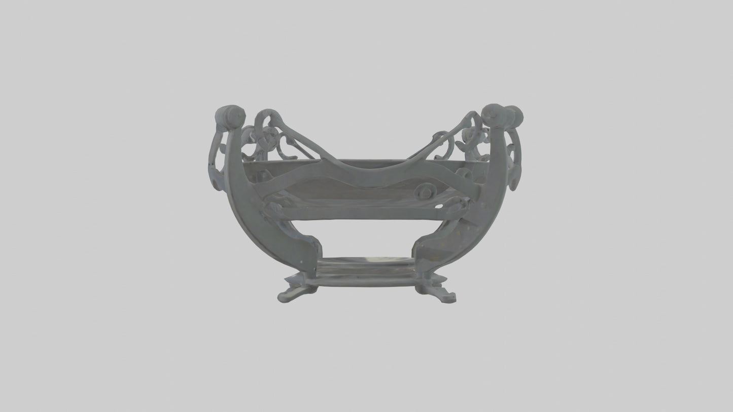 3D model Plate Stand model VR / AR / low-poly