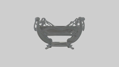 3D model Plate Stand model VR / AR / low-poly