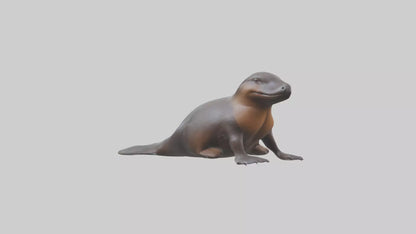 3D model Platypus sitting model VR / AR / low-poly