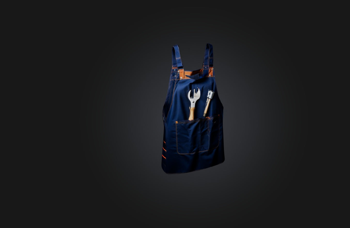 3D model plumber apron VR / AR / low-poly