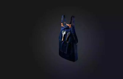 3D model plumber apron VR / AR / low-poly