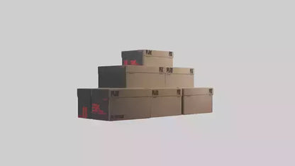 3D model Plyo Box Set VR / AR / low-poly
