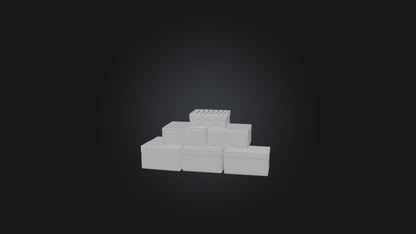 3D model Plyo Box Set VR / AR / low-poly