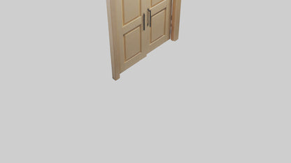 3D model Pocket door model VR / AR / low-poly