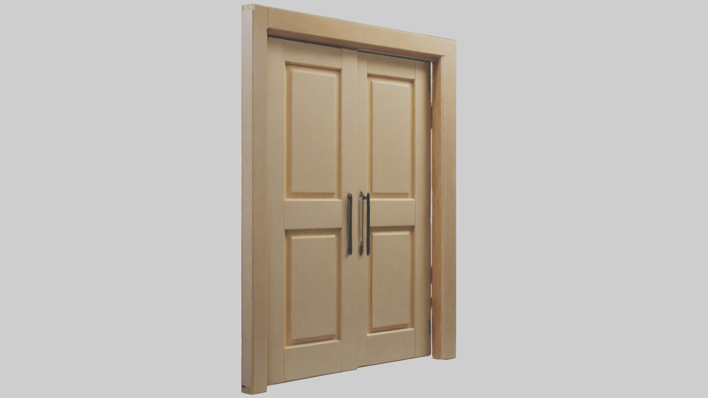 3D model Pocket door model VR / AR / low-poly