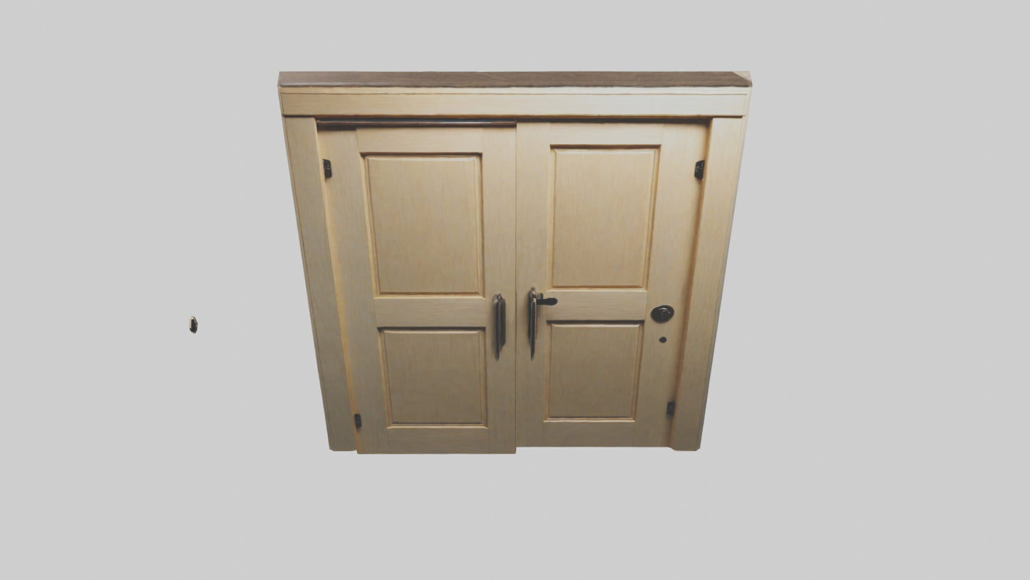 3D model Pocket door model VR / AR / low-poly