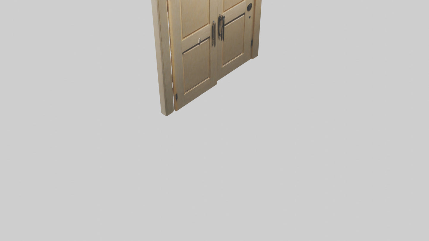 3D model Pocket door model VR / AR / low-poly