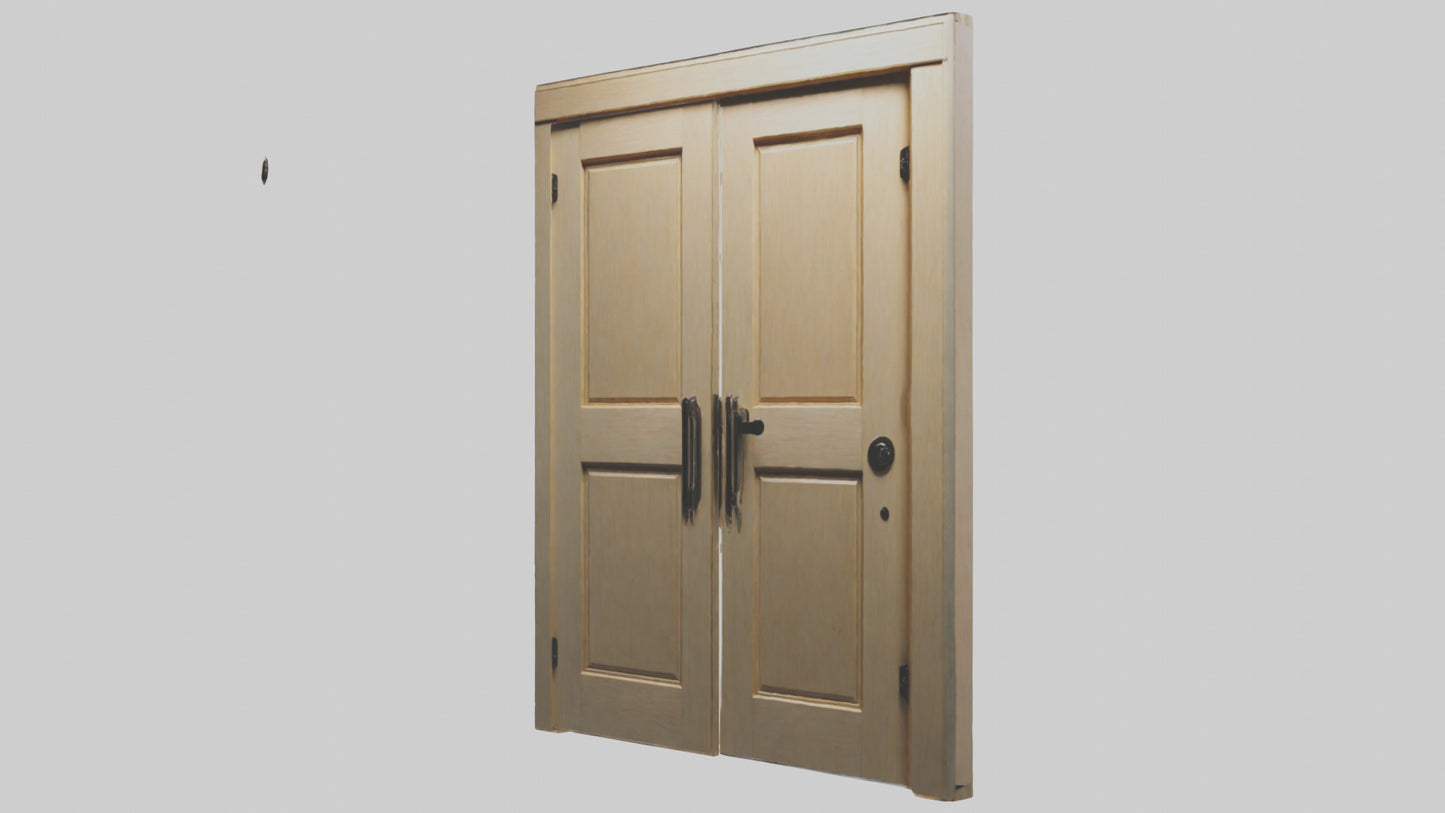 3D model Pocket door model VR / AR / low-poly