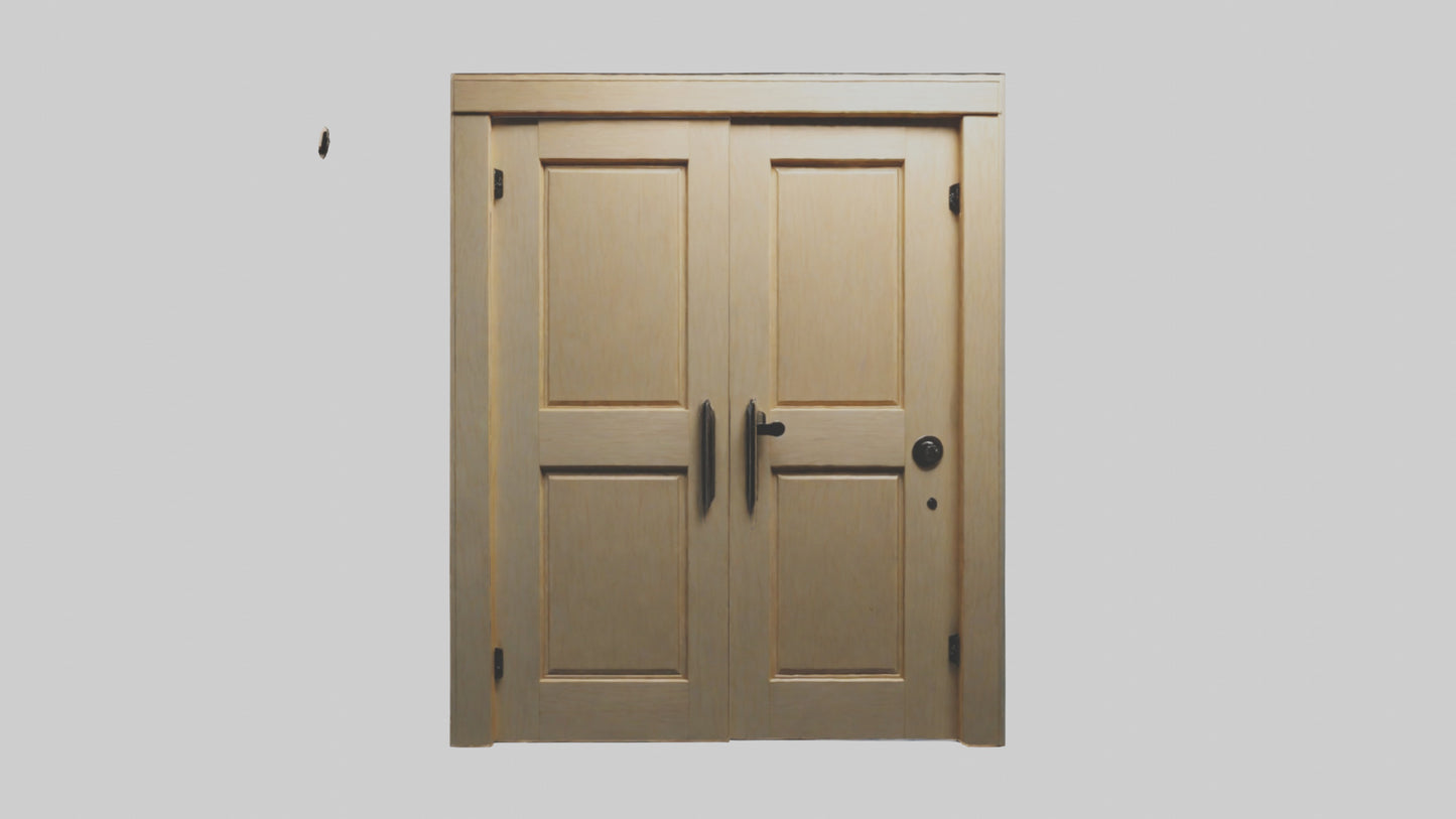 3D model Pocket door model VR / AR / low-poly