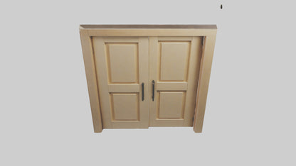 3D model Pocket door model VR / AR / low-poly