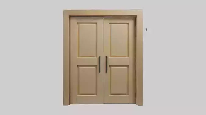 3D model Pocket door model VR / AR / low-poly