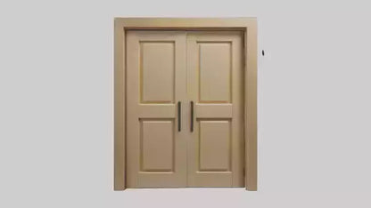 3D model Pocket door model VR / AR / low-poly