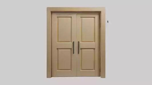 3D model Pocket door model VR / AR / low-poly