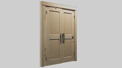3D model Pocket door model VR / AR / low-poly