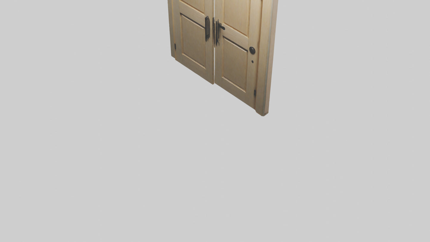 3D model Pocket door model VR / AR / low-poly