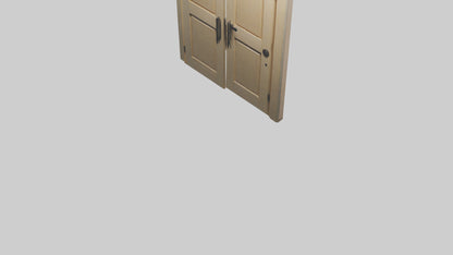 3D model Pocket door model VR / AR / low-poly