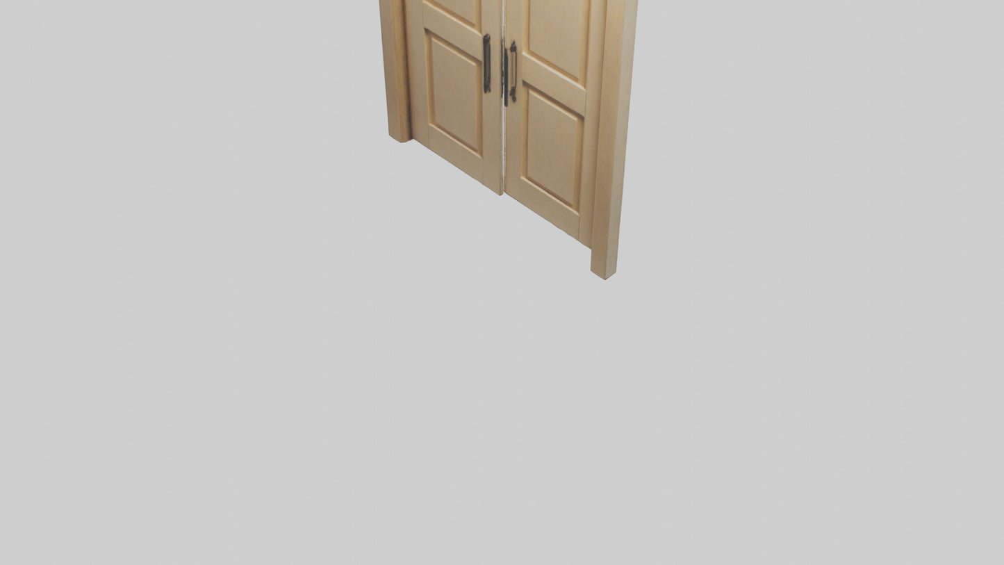 3D model Pocket door model VR / AR / low-poly