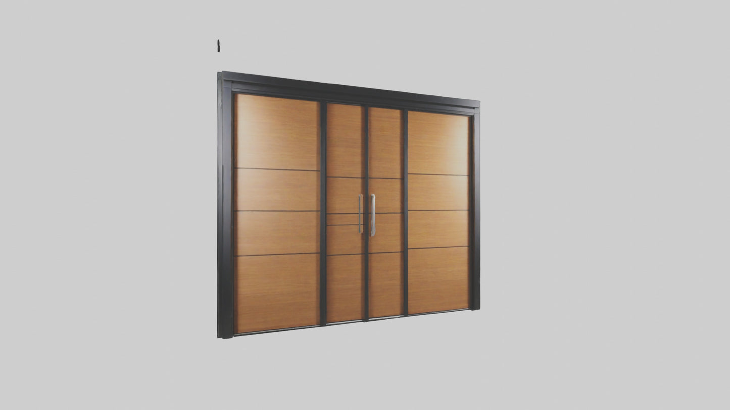 3D model Pocket sliding door model VR / AR / low-poly