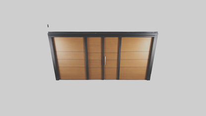 3D model Pocket sliding door model VR / AR / low-poly