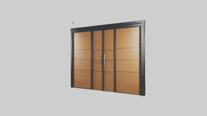 3D model Pocket sliding door model VR / AR / low-poly