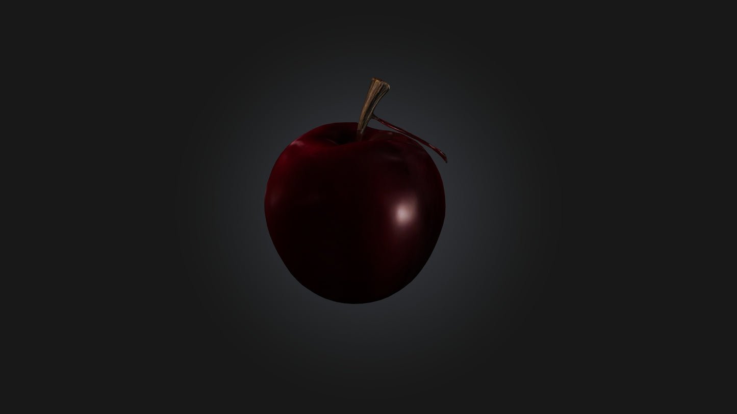 3D model Poisoned Apple VR / AR / low-poly