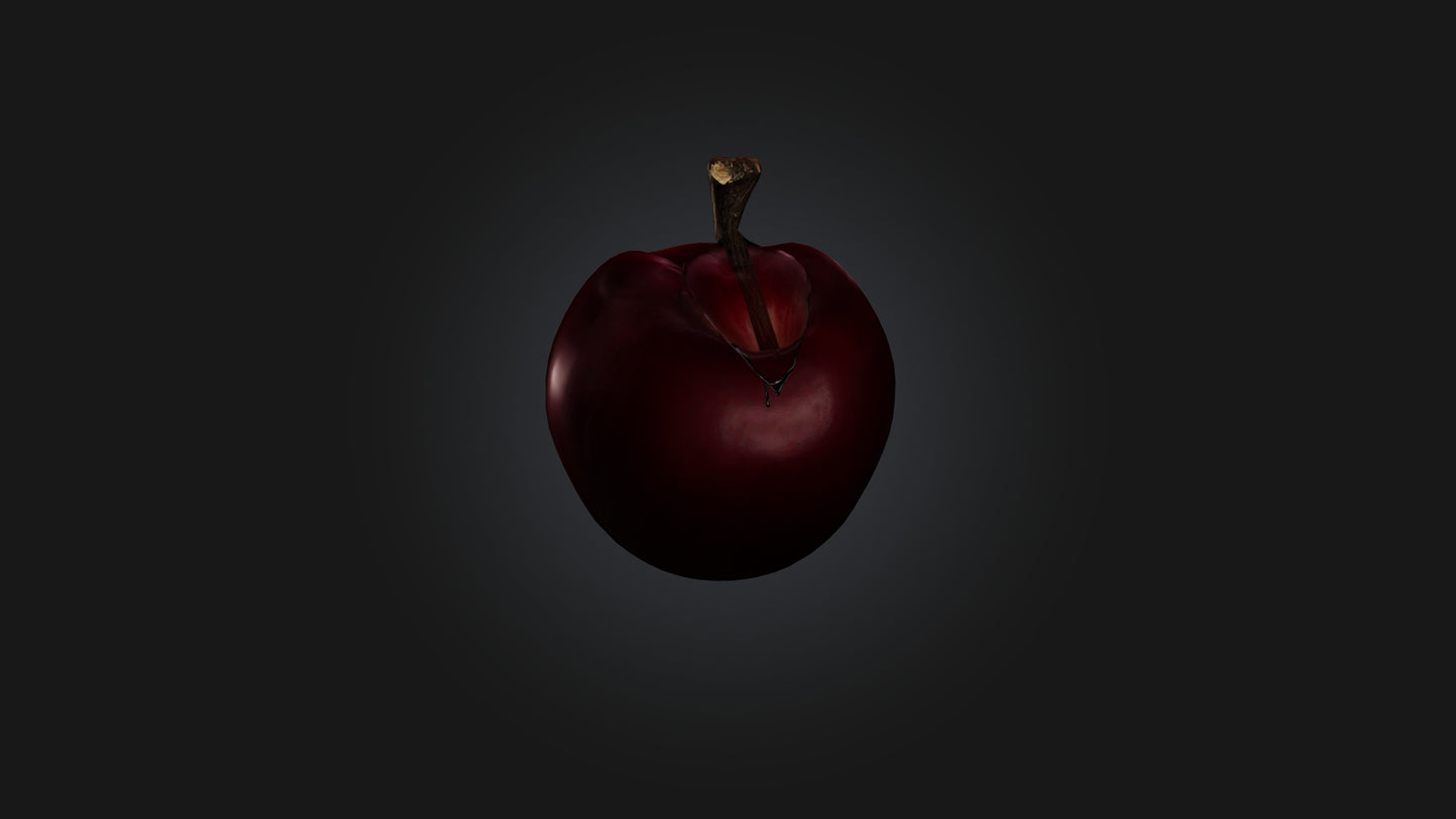 3D model Poisoned Apple VR / AR / low-poly