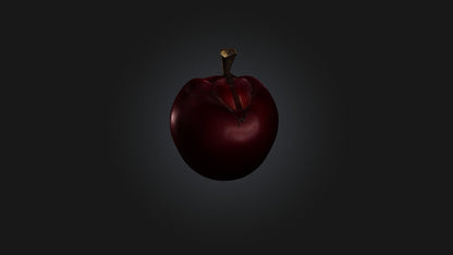 3D model Poisoned Apple VR / AR / low-poly