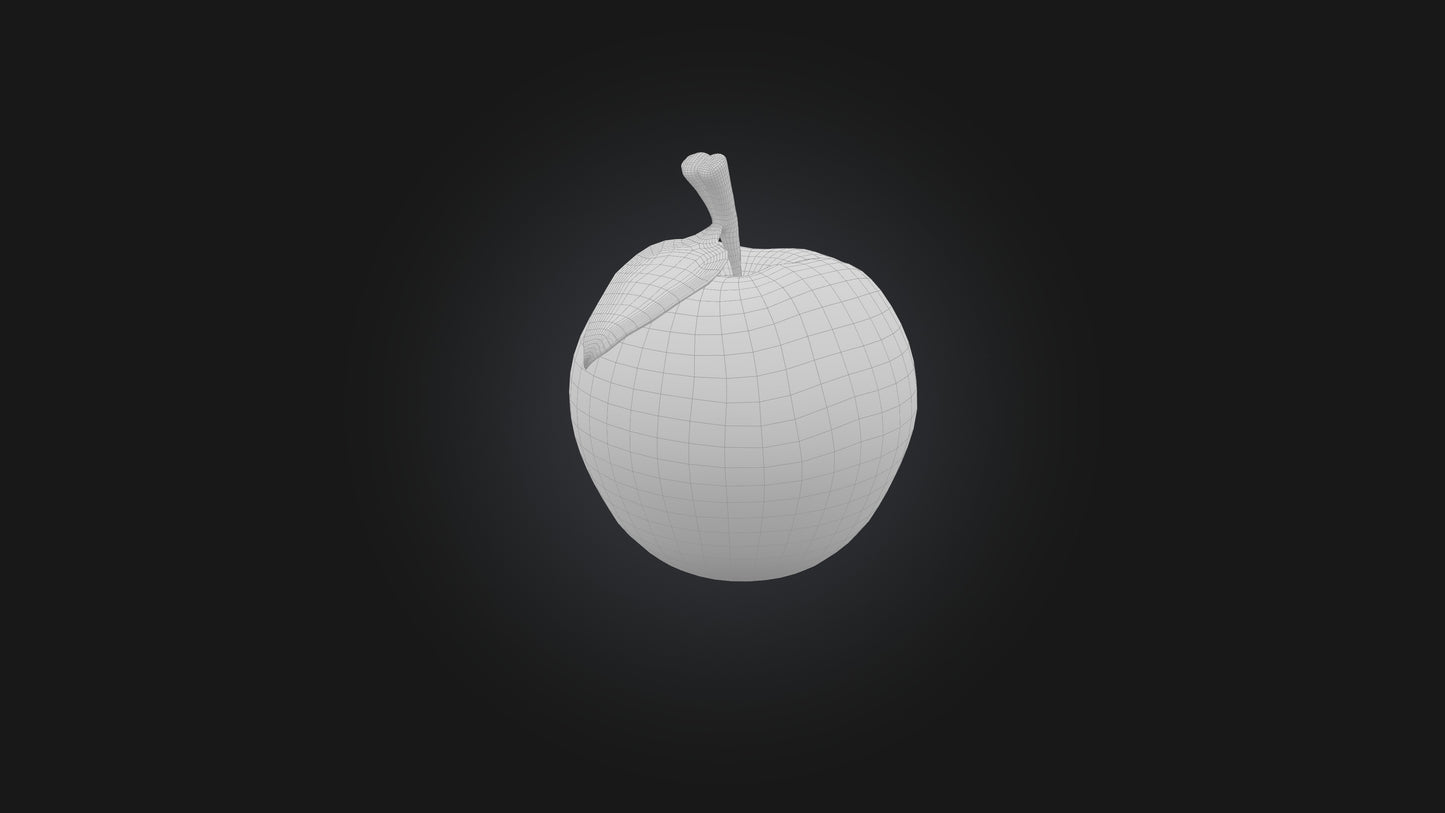 3D model Poisoned Apple VR / AR / low-poly