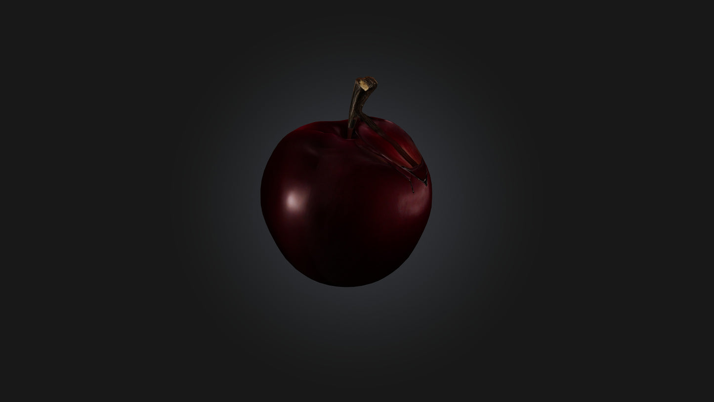 3D model Poisoned Apple VR / AR / low-poly