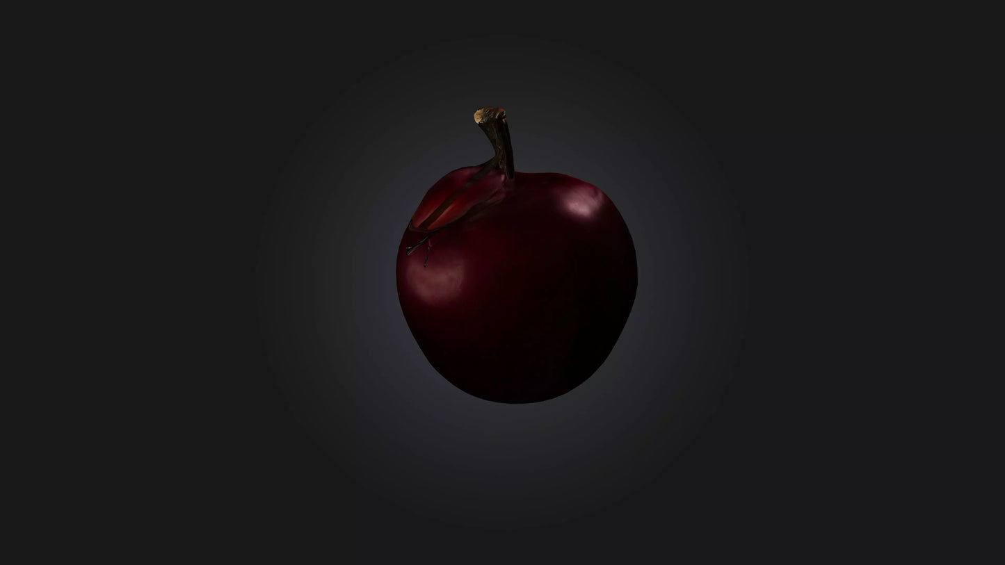 3D model Poisoned Apple VR / AR / low-poly