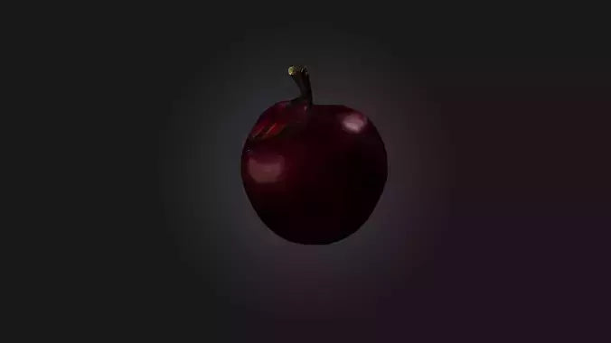 3D model Poisoned Apple VR / AR / low-poly