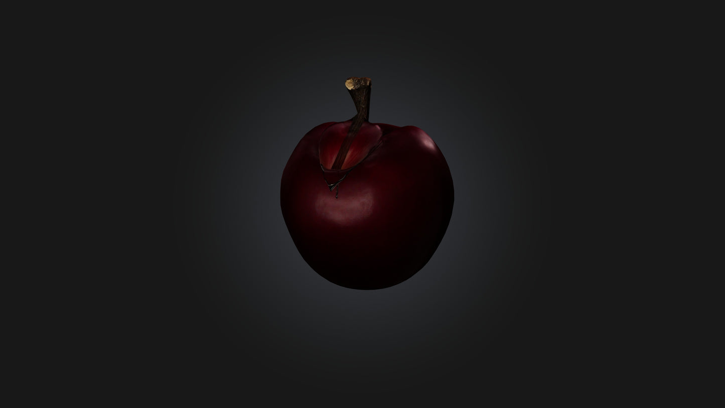 3D model Poisoned Apple VR / AR / low-poly