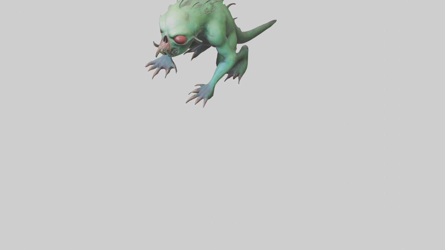 3D model Poisoned creature model VR / AR / low-poly