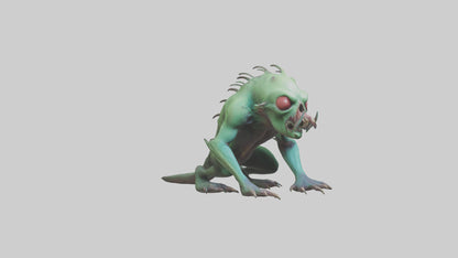 3D model Poisoned creature model VR / AR / low-poly