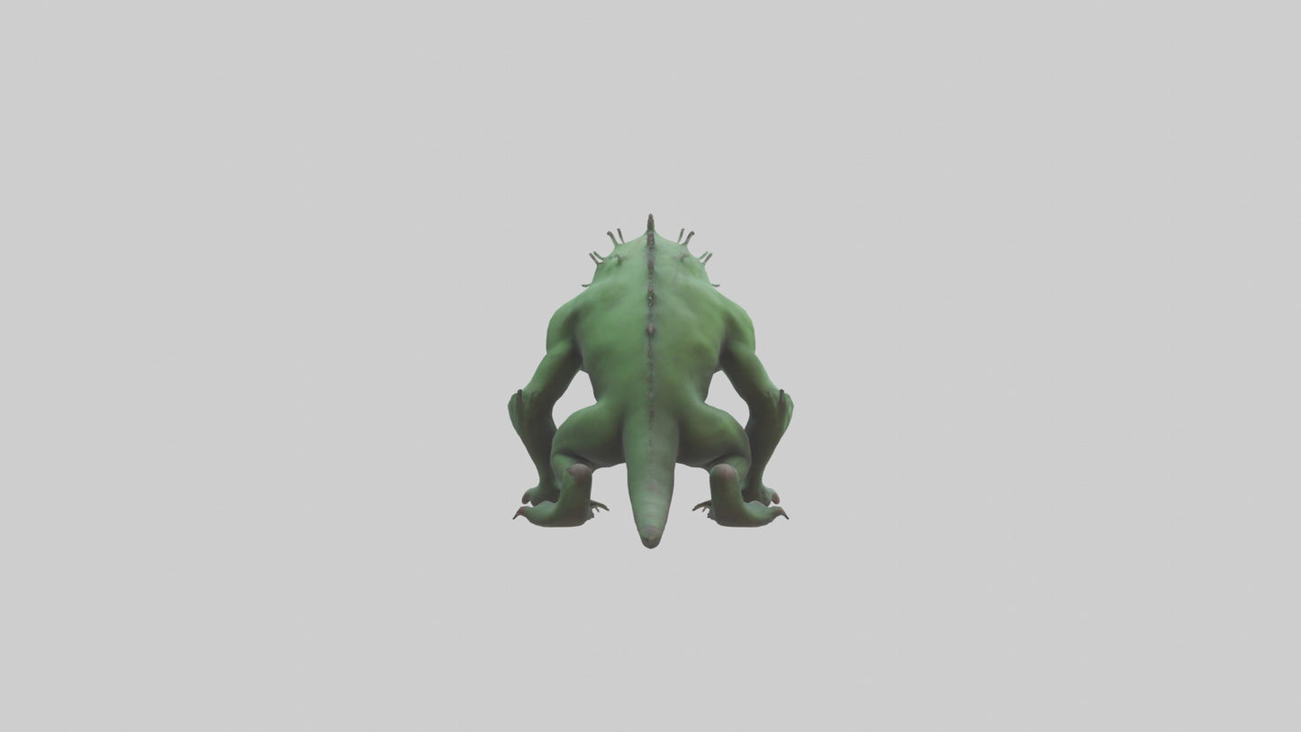 3D model Poisoned creature model VR / AR / low-poly