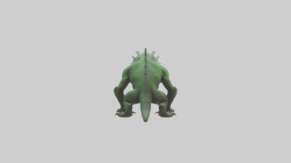 3D model Poisoned creature model VR / AR / low-poly