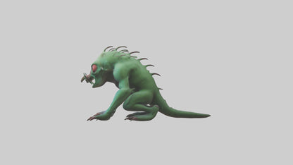 3D model Poisoned creature model VR / AR / low-poly